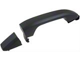 Exterior Door Handle; Rear Right and Left; Textured Black; Plastic; Without Passive Entry (15-19 Silverado 3500 HD)