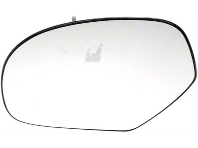Door Mirror Glass; Plastic Backed; Left; Power; With Heated and Single Glass (07-14 Silverado 3500 HD)
