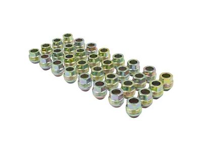 Dual External Thread Lug Nut Kit; 14mm x 1.5; Set of 32 (07-25 Silverado 3500 HD SRW)