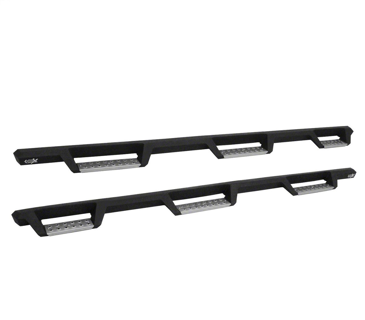 Westin Silverado 3500 HDX Stainless WheeltoWheel Drop Nerf Side Step Bars; Textured Black 56