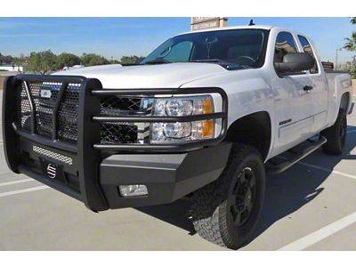 Elevation Aluminum Front Bumper; Fine Textured Black (07-14 Silverado 3500 HD)