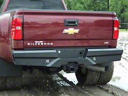 Elevation Rear Bumper; Fine Textured Black (11-19 Silverado 3500 HD)
