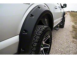 Elite Series RX-Rivet Style Fender Flares; Rear; Textured Black (20-25 Silverado 3500 HD SRW)