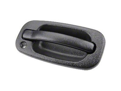Exterior Door Handle; Front Passenger Side; Textured Black (01-06 Silverado 3500 HD)