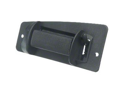 Exterior Door Handle; Rear Driver Side; Textured Black (01-06 Silverado 3500 HD Extended Cab)