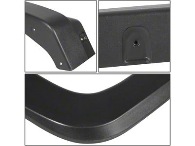 Factory Style Fender Flares; Matte Black (15-19 Silverado 3500 HD SRW)