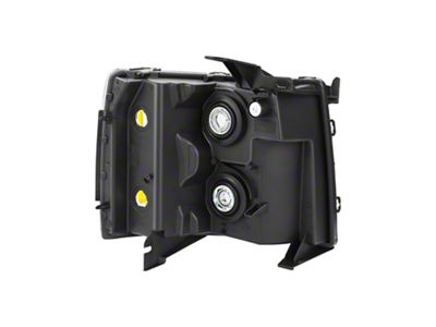 Factory Style Headlight; Chrome Housing; Clear Lens; Driver Side (07-14 Silverado 3500 HD)