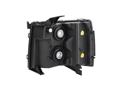 Factory Style Headlight; Chrome Housing; Clear Lens; Passenger Side (07-14 Silverado 3500 HD)