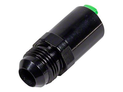 Female EFI Adapter; -8AN x 3/8-Inch; Black