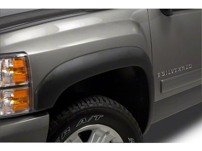 Original Riderz Fender Flares; Smooth Black (07-14 Silverado 3500 HD SRW)