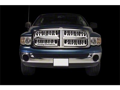 Putco Flaming Inferno Upper Overlay Grille; Polished (07-10 Silverado 3500 HD)