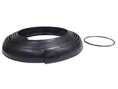Flexy Flare Extra Wide No-Lip Side Mount Rubber Fender Extensions; 4.25-Inch x 50-Foot Roll (Universal; Some Adaptation May Be Required)