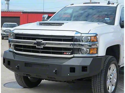 Fortis Front Bumper; Textured Black (15-19 Silverado 3500 HD)