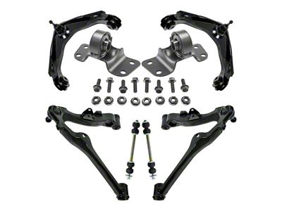 Front Upper and Lower Control Arms with Ball Joints, Sway Bar Links and Torsion Bar Mounts (07-08 4WD Silverado 3500 HD Crew Cab)