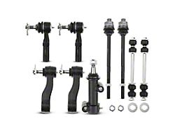 Front Inner and Outer Tie Rod Ends with Idler Arm, Idler Bracket, Pitman Arm, and Sway Bar Links (01-10 Silverado 3500 HD)