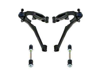 Front Lower Control Arms with Ball Joints and Sway Bar Links (07-10 Silverado 3500 HD)