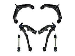 Front Upper and Lower Control Arms with Ball Joints and Sway Bar Links (07-10 Silverado 3500 HD)