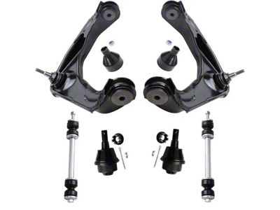 Front Upper Control Arms with Lower Ball Joints and Sway Bar Links (07-10 Silverado 3500 HD)