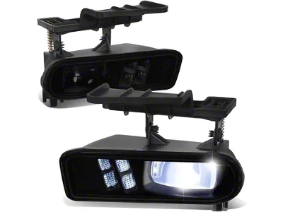 Full LED Projector Fog Lights; Smoked (01-02 Silverado 3500 HD)
