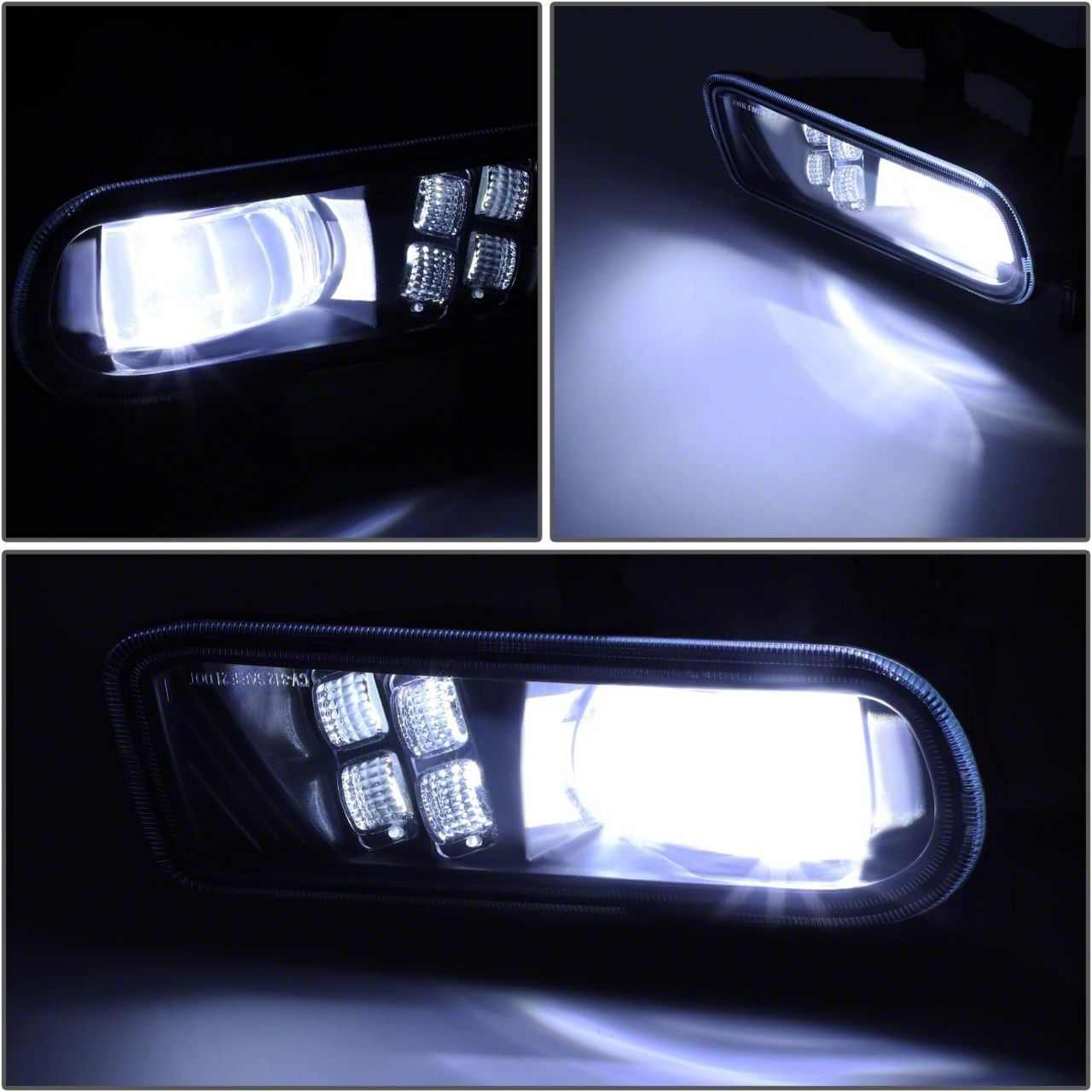 NIXON OFFROAD Smoke Fog Lights For 2007-2014 Chevy Silverado 1500 2500 3500 – DOT/SAE Certified