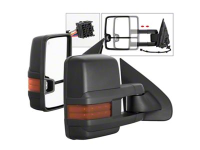 G2 Powered Heated Telescoping Mirrors with Amber LED Turn Signals (14-16 Silverado 3500 HD)