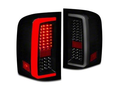 G5 LED Tail Lights; Black Housing; Smoked Lens (07-14 Silverado 3500 HD)