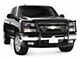 Grille Guard with 7-Inch Round LED Lights; Black (15-19 Silverado 3500 HD)