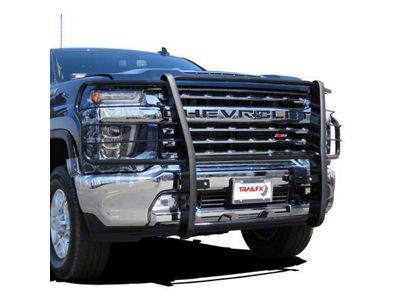 Grille Guard; Gloss Black (20-23 Silverado 3500 HD)