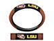 Grip Steering Wheel Cover with Louisiana State University Logo; Tan and Black (Universal; Some Adaptation May Be Required)
