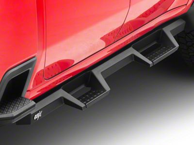 Westin HDX Drop Nerf Side Step Bars; Textured Black (20-25 Silverado 3500 HD Crew Cab)