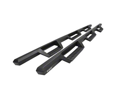 Westin HDX Drop Wheel-to-Wheel Nerf Side Step Bars; Textured Black (20-25 Silverado 3500 HD Double Cab w/ 8-Foot Long Box)