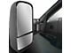 Heated Manual Towing Mirrors; Textured Black (15-19 Silverado 3500 HD)