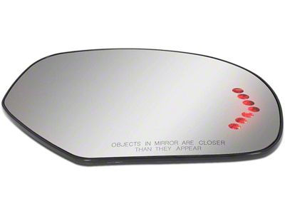Heated Mirror Glass with LED Turn Signal; Passenger Side (07-14 Silverado 3500 HD)