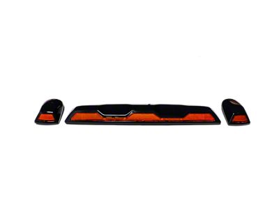 Heavy Duty Amber LED Cab Roof Lights; Amber Lens (20-25 Silverado 3500 HD)