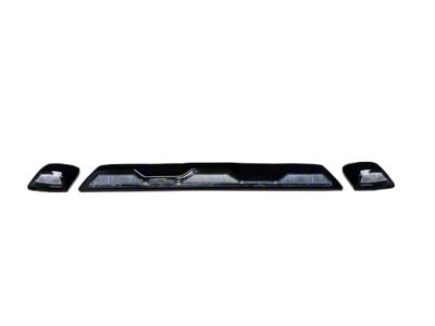 Heavy Duty Amber LED Cab Roof Lights; Clear Lens (20-25 Silverado 3500 HD)