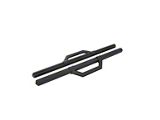 Hex Series Side Step Bars without Mounting Brackets; Textured Black (15-26 Silverado 3500 HD Regular Cab)
