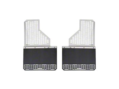 Putco Hex Mud Skins; Polished; Front (15-19 Silverado 3500 HD DRW)