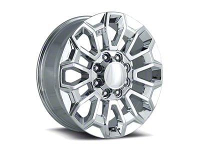 High Country Style Chrome 8-Lug Wheel; 22x8.5; 44mm Offset (15-19 Silverado 3500 HD SRW)
