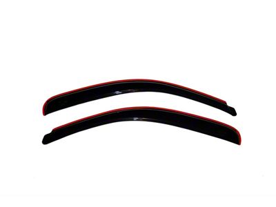 In-Channel Ventvisor Window Deflectors; Front; Dark Smoke (07-14 Silverado 3500 HD Regular Cab)