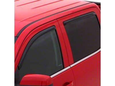 In-Channel Ventvisor Window Deflectors; Front and Rear; Dark Smoke (20-25 Silverado 3500 HD Double Cab)