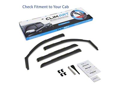 in-Channel Window Deflectors (15-19 Silverado 3500 HD Crew Cab)