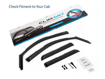 in-Channel Window Deflectors (15-19 Silverado 3500 HD Double Cab)