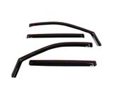 Westin In-Channel Window Deflectors; Front and Rear; Smoke (20-26 Silverado 3500 HD Crew Cab)