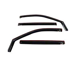 In-Channel Window Deflectors; Front and Rear; Smoke (20-24 Silverado 3500 HD Crew Cab)