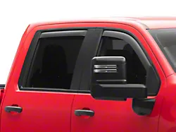 EGR In-Channel Window Visors; Front and Rear; Matte Black (20-25 Silverado 3500 HD Crew Cab)