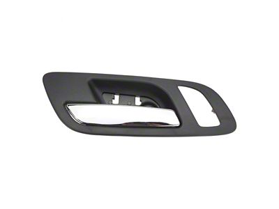 Interior Door Handle; Front Driver Side; Chrome and Black (07-14 Silverado 3500 HD)