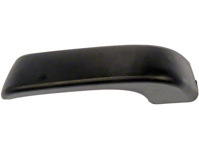 Interior Door Handle; Front and Rear Left; Black; Paint to Match; Plastic (07-14 Silverado 3500 HD Crew Cab)