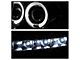 LED Halo Projector Headlights; Chrome Housing; Clear Lens (07-14 Silverado 3500 HD)