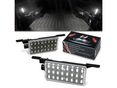 LED License Plate Lights; White (15-19 Silverado 3500 HD)