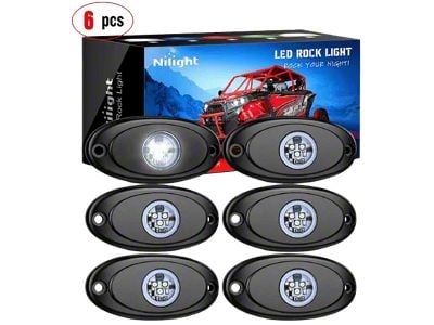 LED Rock Lights; White (Universal; Some Adaptation May Be Required)